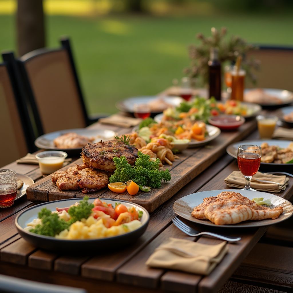 Serving and sharing BBQ